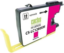Картридж струйный Cactus CS-LC1280XM пурпурный (16.6мл) для Brother MFC-J6510/6910DW с чипом
