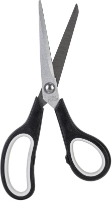 Ножницы Deli E6002 Essential Soft офисные 195мм ТПЭ сталь ассорти/серый блистер