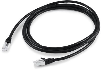 Патч-корд Buro STP 4 пары cat7 CCA molded 2м черный RJ-45 (m)-RJ-45 (m)