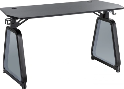 Стол игровой Cactus CS-GMD-BK-RGB с подсветкой столешница МДФ черный каркас черный 136x60x75см (CS-GMD-BK-RGB)