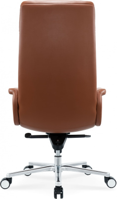 Кресло руководителя Cactus CS-LBR-CARACAS коричневый сиденье коричневый кожа крестов. алюминий