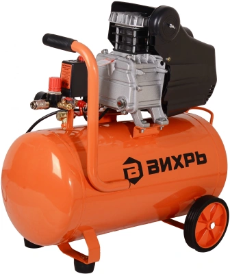 Компрессор поршневой Вихрь КМП-300/50 масляный 300л/мин 50л 2000Вт оранжевый/черный
