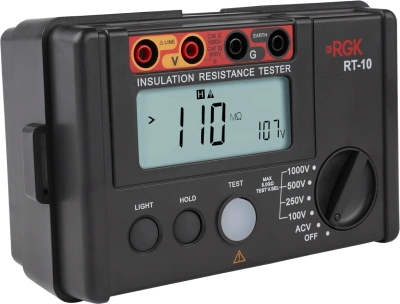 Мегаомметр RGK RT-10 цифровой черный (755238)