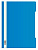 Папка-скоросшиватель Бюрократ Люкс -PSL20BLUE A4 прозрач.верх.лист пластик синий 0.14/0.18