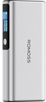 Мобильный аккумулятор Romoss PPU20 20000mAh QC/PD 130W 5A USB-A/2xUSB-C серебристый (1746859)