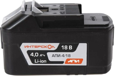 Батарея аккумуляторная Интерскол АПИ-4/18И 18В 4Ач Li-Ion (2400.121)