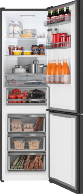 Холодильник Weissgauff WRK 2000 Total NoFrost Inverter Rock Glass 2-хкамерн. графит