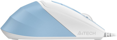 Мышь A4Tech Fstyler FM45S Air голубой/белый оптическая 2400dpi silent USB 7but (FM45S AIR USB (LCY BLUE))