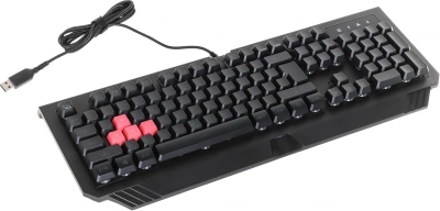 Клавиатура A4Tech Bloody B120N черный USB Multimedia for gamer LED (подставка для запястий) (B120N)