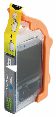 Картридж струйный Cactus CS-BCI6C голубой (12мл) для Canon S800/ S820/ S900/ S9000; i550/ i560/ i860/ i865/ i905D/ i950S/ i960x/ i965/ i990/ i9100/ i9950; JX500; MP750/ MP760; iP600D/ iP3000/ iP600D/ iP8500; BJC-8200 Photo с чипом