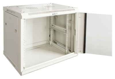 Шкаф коммутационный Lanmaster (TWT-CBWPG-6U-6X6-GY) настенный 6U 600x600мм пер.дв.стекл 60кг серый 500мм 368мм IP20 сталь