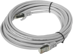 Патч-корд Premier NA102-FTP-C5E-5M 1Гбит/с FTP 4 пары cat.5E CCA molded 5м серый RJ-45 (m)-RJ-45 (m)