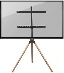 Стойка для телевизора Kromax OMEGA-11 серебристый/береза 32"-70" макс.35кг напольный фиксированный