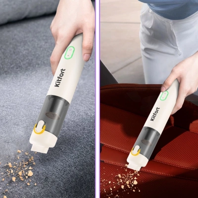 Пылесос ручной Kitfort КТ-5199 90Вт белый/серый