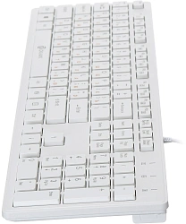 Клавиатура Оклик 500M белый USB slim Multimedia