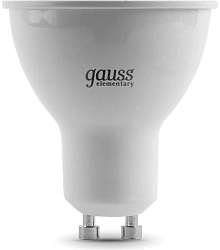 Лампа светодиодная Gauss Elementary 13631 11Вт цок.:GU10 софит 220B св.свеч.бел.хол. MR16 (упак.:10шт)