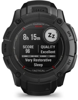 Смарт-часы Garmin Instinct 2X Solar Tactical Edition 50мм 1" MIP корп.черный рем.черный (010-02805-03)