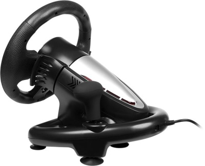 Руль Sven GC-W700 12кноп. (с педалями) черный/серебристый