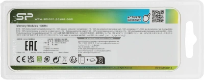 Память DDR4 8GB 2666MHz Silicon Power SP008GBLFU266X02 RTL PC4-21300 CL19 DIMM 288-pin 1.2В single rank Ret