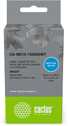 Картридж ленточный Cactus CS-M210-750595WT M210-750-595-WT черный на белом 19.1x6.4 для Brady M210/M211/M210-LAB без чипа