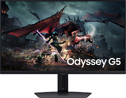 Монитор Samsung 27" Odyssey G5 S27DG502EIXCI черный IPS LED 16:9 HDMI полуматовая HAS Piv 1000:1 350cd 178гр/178гр 2560x1440 180Hz FreeSync DP QHD 6.4кг