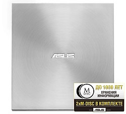Привод DVD-RW Asus SDRW-08U7M-U серебристый USB ultra slim внешний RTL