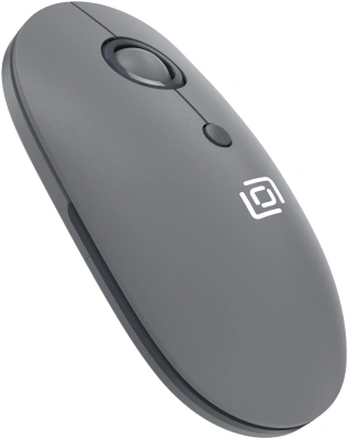 Мышь Оклик 408MW графитовый оптическая 1600dpi silent беспров. USB для ноутбука 4but (2007533)