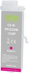 Картридж перезаправляемый струйный Cactus CS-R-PFI320M-CHIP PFI-320M пурпурный (260мл) для Canon imagePrograf TM-200/200MFP/205/300/300MFP/305 с чипом