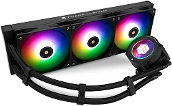 Система водяного охлаждения Thermalright Core Vision 360 ARGB Soc-AM5/AM4/1200/1700/1851 черный 4-pin 27.7dB Al LCD Ret (C-VISION-360-BL-ARGB)