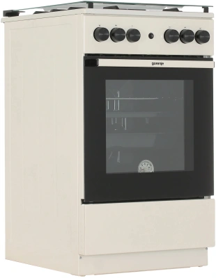Плита Газовая Gorenje GG5A21BEF бежевый (стеклянная крышка) реш.чугун