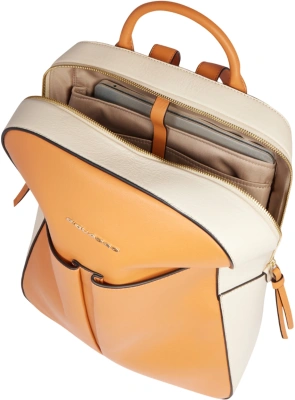 Рюкзак женский Piquadro Ashley CA6455W134/AR охра/бежевый/натур.кожа