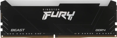 Память DDR4 4x16GB 3200MHz Kingston KF432C16BB2AK4/64 Fury Beast Black RGB RTL Gaming PC4-25600 CL16 DIMM 288-pin 1.35В dual rank с радиатором Ret