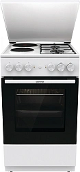 Плита Комбинированная Gorenje GK5A12WG белый (металлическая крышка) реш.сталь