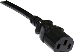 Шнур питания Lanmaster LAN-PP13/SHA-1.0-BK C13-Schuko проводник.:3x0.75мм2 1м 220В 10А черный