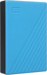 Жесткий диск WD USB3.2 Gen1 4TB WDBPKJ0040BBL-WESN My Passport 2.5" голубой