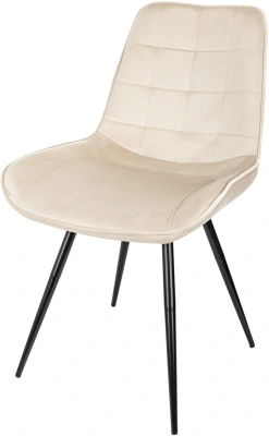 Стул для дома Бюрократ CH-K2 бежевый Holland 06 металл черный на ножках (CH-K2_1/HL07)