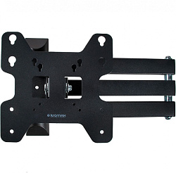 Кронштейн для телевизора Kromax OPTIMA-408 черный 22"-65" макс.30кг настенный поворотно-выдвижной и наклонный