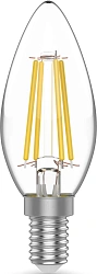 Лампа светодиодная Gauss Basic 1031116T 5.5Вт цок.:E14 свеча 220B св.свеч.бел.теп. (упак.:3шт)