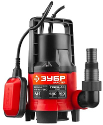 Насос дренажный Зубр НПГ-М1-550 550Вт 9600л/час