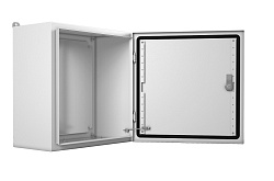 Шкаф распределительный Elbox EMW-600.400.210-1-IP66 настенный 600мм 400мм 210мм IP66 IK10 несъемн.бок.пан. 100кг серый