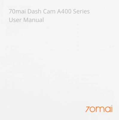 Видеорегистратор 70Mai Dash Cam A400 серый 3.60Mpix 1440x2560 1440p 145гр. внутренняя память:128Mb NT96570