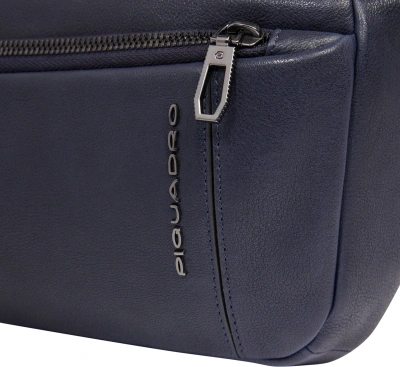 Сумка на пояс мужская Piquadro CRONUS CA2174S134/BLU синий натур.кожа