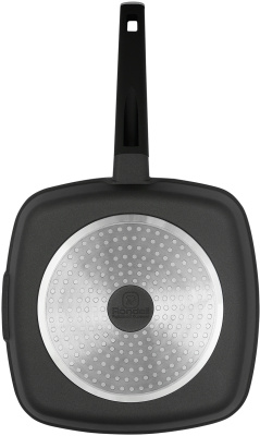 Сковорода-гриль Rondell Craft RDA-1485 квадратная 28см покрытие: TriTitan ручка несъемная (без крышки) черный