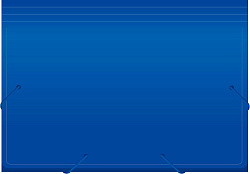 Портфель Бюрократ -BPR6BLUE 6 отдел. A4 пластик 0.7мм синий