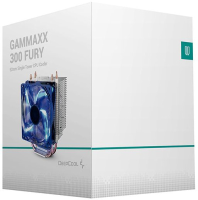 Устройство охлаждения(кулер) Deepcool Gammaxx 300 Fury Soc-AM5/AM4/1200/1700/1851 черный 4-pin 18-21dB Al+Cu 130W 435gr Ret (DP-MCH3-GMX300F)