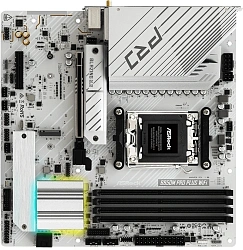 Материнская плата Asrock B850M Pro Plus WiFi Socket AM5 AMD B850 4xDDR5 mATX AC`97 8ch(7.1) 2.5Gg RAID+HDMI+DP