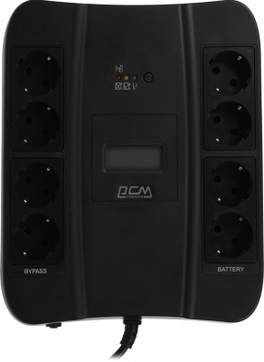 Источник бесперебойного питания Powercom Spider SPD-900U LCD USB 540Вт 900ВА черный