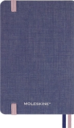 Блокнот Moleskine LIMITED EDITION SAKURA LESU08MM710 Pocket 90x140мм обложка текстиль 160стр. линейка синий 2025