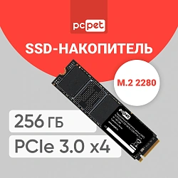 Накопитель SSD PC Pet PCIe 3.0 x4 256GB PCPS256G3 M.2 2280 OEM