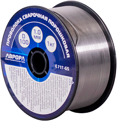Проволока свар. Aurora E71T-GS D1мм 1000гр (39779)
